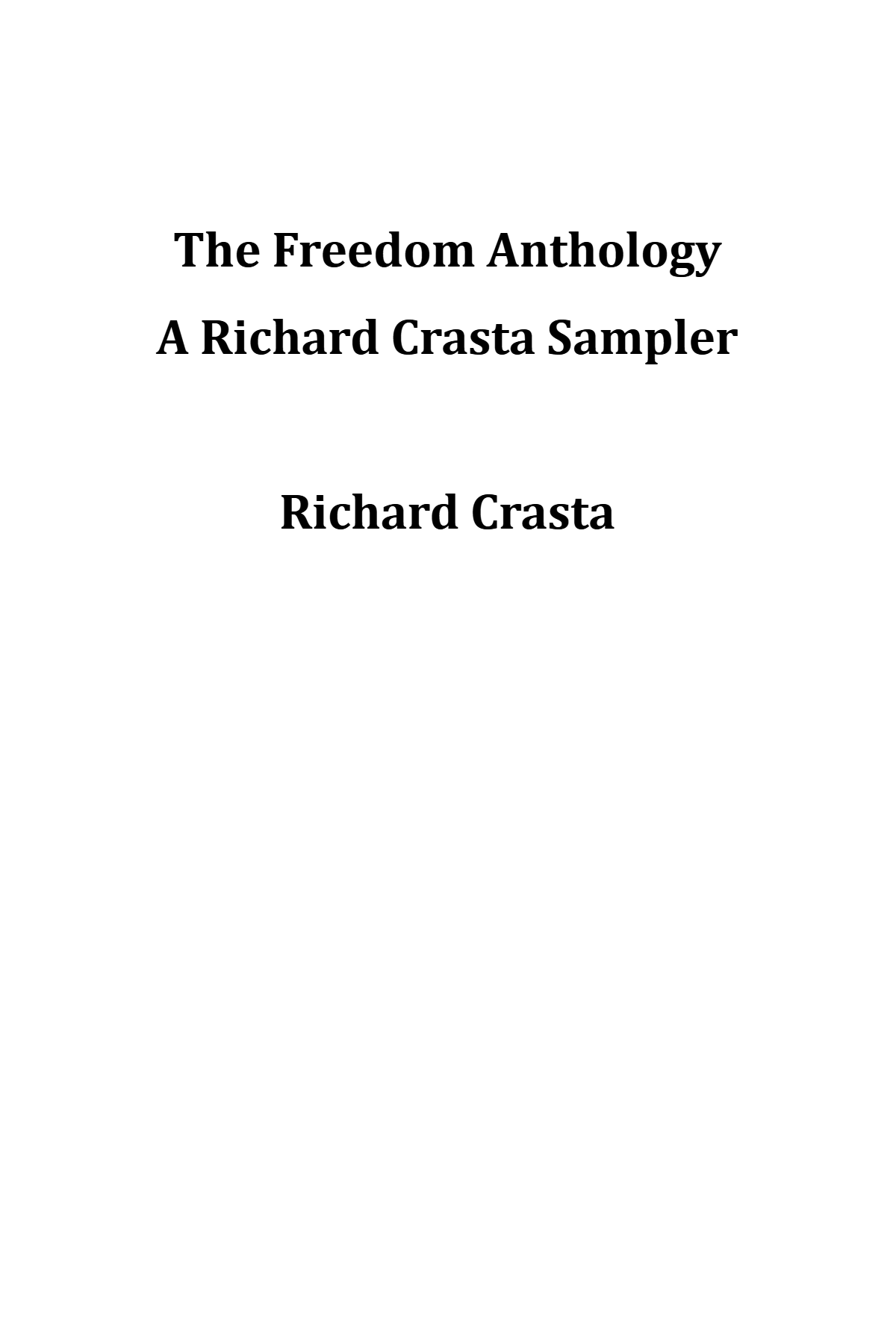 freedom anthology